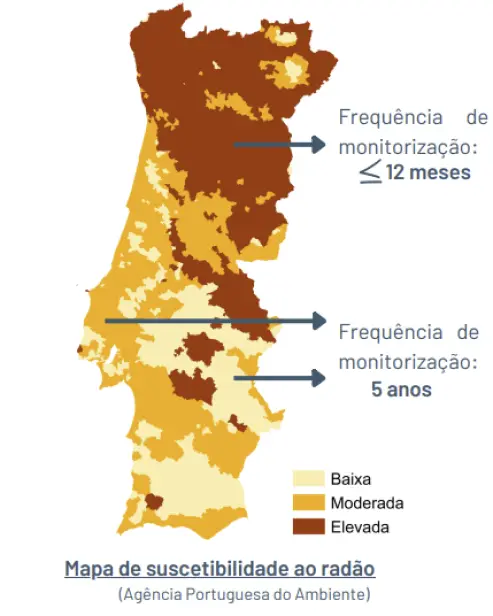 mapa do radão